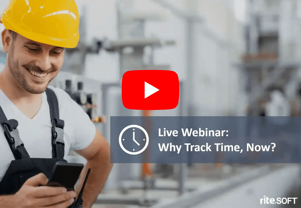 riteSOFT Webinar: Why Track Time Now?