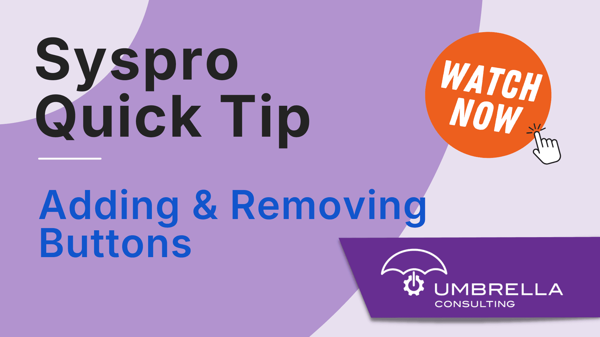 SYSPRO Quick Tip | Add and Remove Buttons